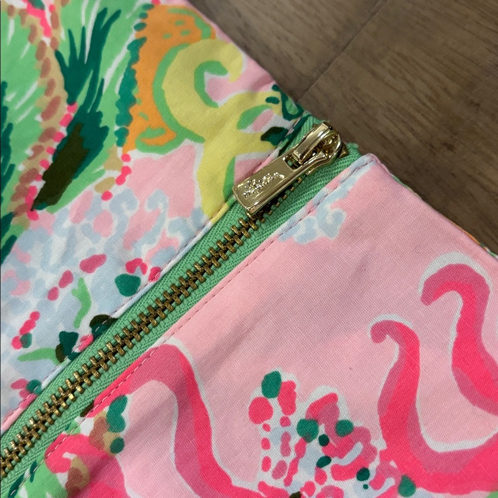 Lilly Pulitzer Pink Floral Dress Mika shift dress in amore spritzer - Picture 8 of 9